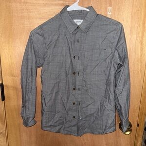 Sonoma S Boys Gray Button Down Shirt with Traditional Collar
